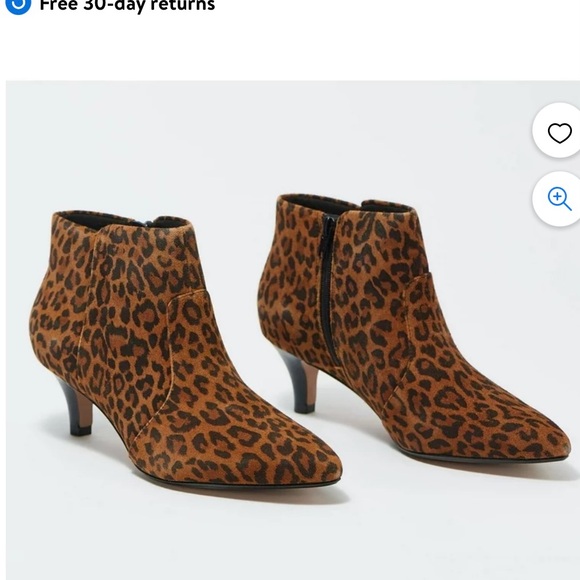 EUC Leopard *Linvale* booties with slight heel - Picture 7 of 8